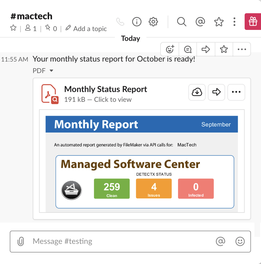 Slack Post