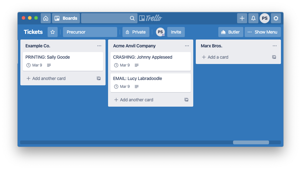 Trello Auto Triage Board